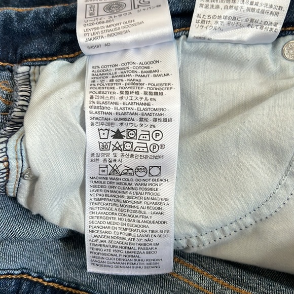 Levi’s 711 Skinny Jeans sz 32 30 - Picture 7 of 11